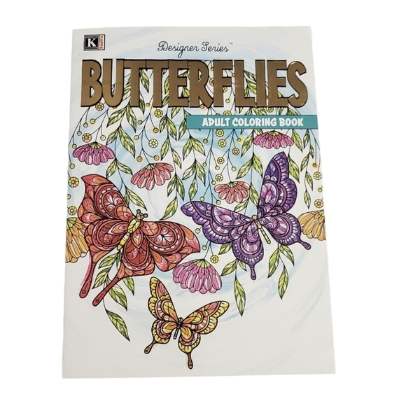 NEW Kappa Designer Series Adult Coloring Books Animals Butterflies/Fish Bundle 2 - Picture 4 of 5